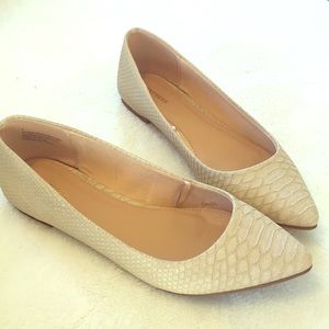 Express Flats. Size 7. Tan colored.